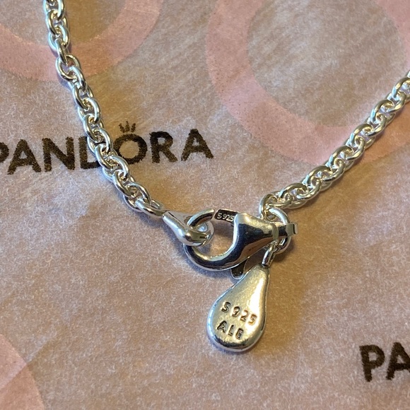 COPY - NEW Pandora 17.7” 590200-45 Sterling Silver Necklace Chain - Picture 9 of 14